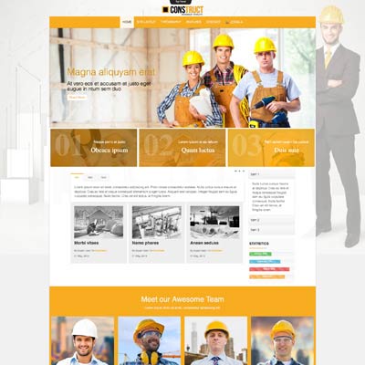 Builder, Construction Joomla Template