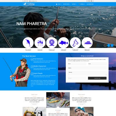 Fishing Joomla Template